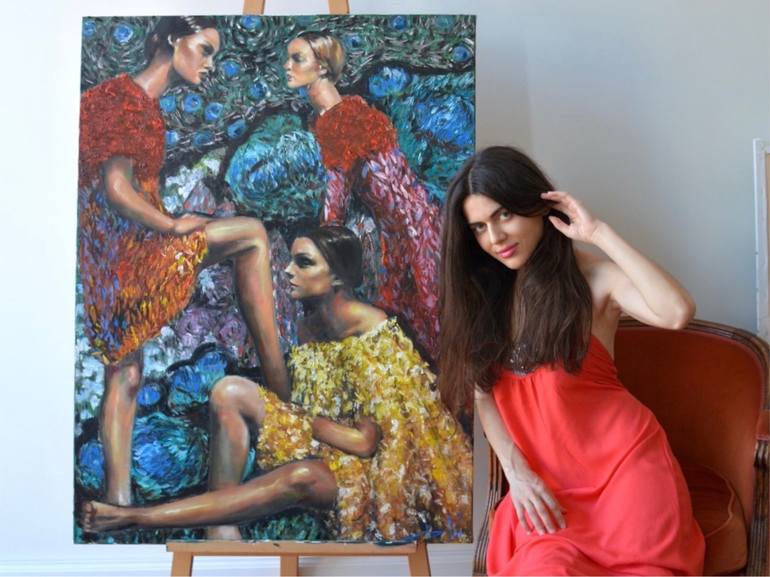 Original Conceptual People Painting by Tetiana And Victoria Hutsul