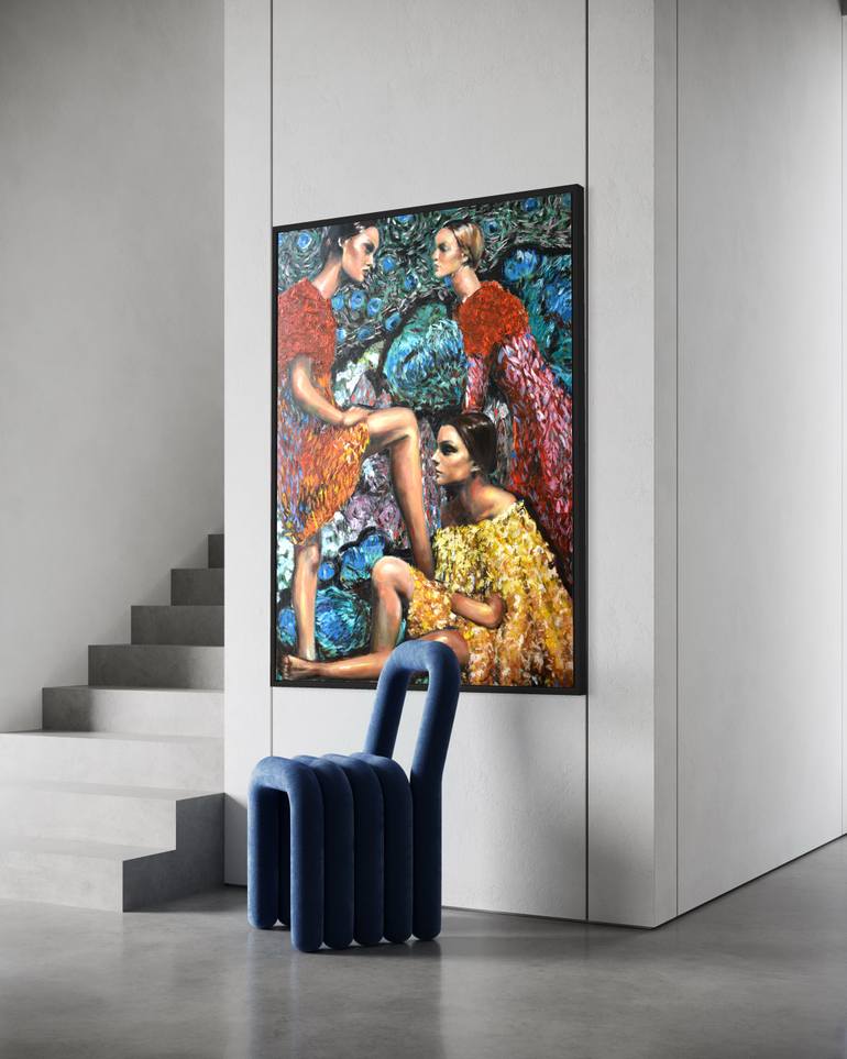 Original Conceptual People Painting by Tetiana And Victoria Hutsul