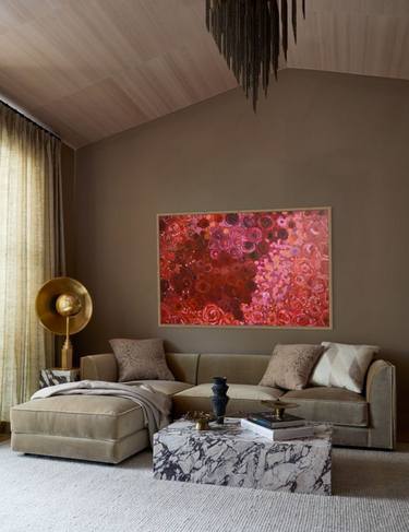 Original Abstract Floral Paintings by Tetiana and Victoria Hutsul