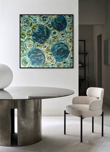 Original Abstract Floral Paintings by Tetiana and Victoria Hutsul