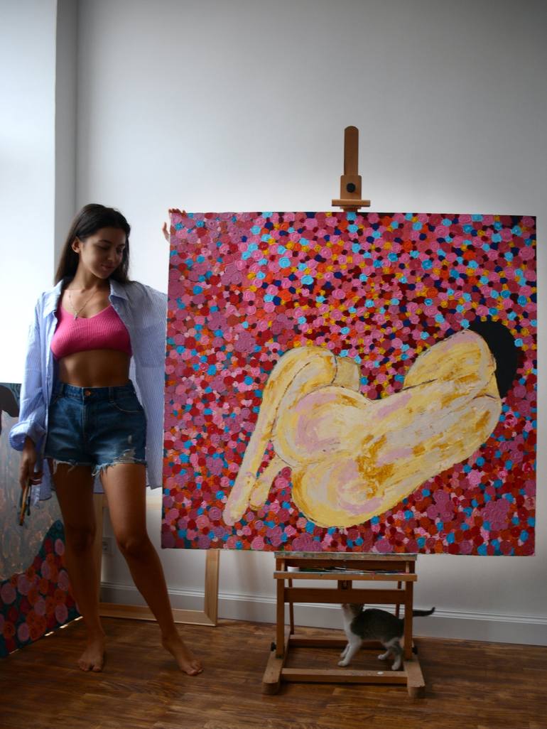 Original Nude Painting by Tetiana and Victoria Hutsul