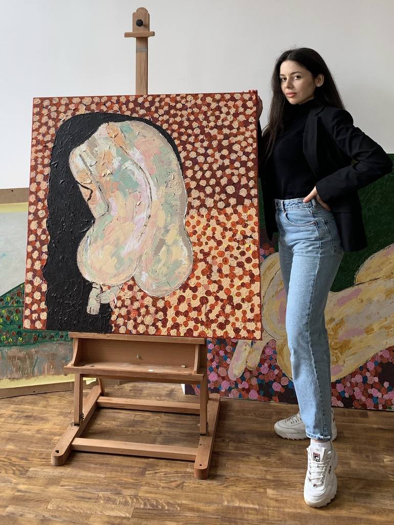 Original Nude Painting by Tetiana and Victoria Hutsul