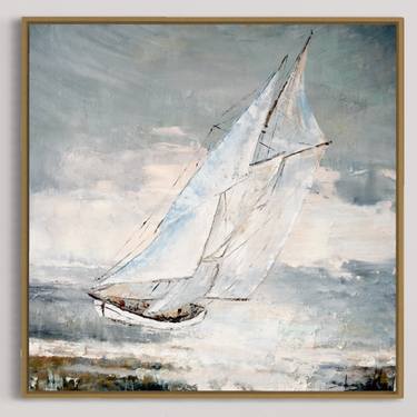 Original Fine Art Sailboat Paintings by Tetiana and Victoria Hutsul