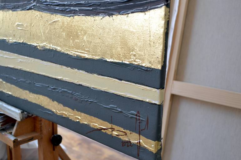 Original Abstract Boat Painting by Tetiana And Victoria Hutsul