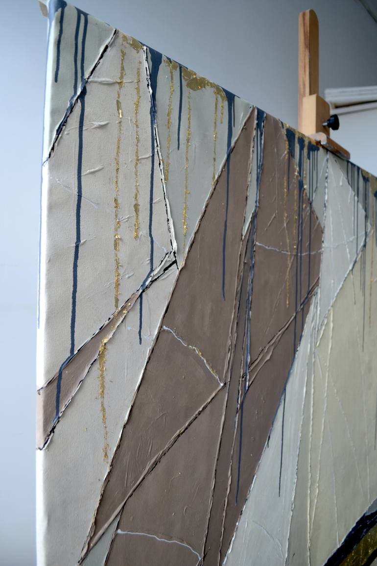 Original Abstract Boat Painting by Tetiana And Victoria Hutsul