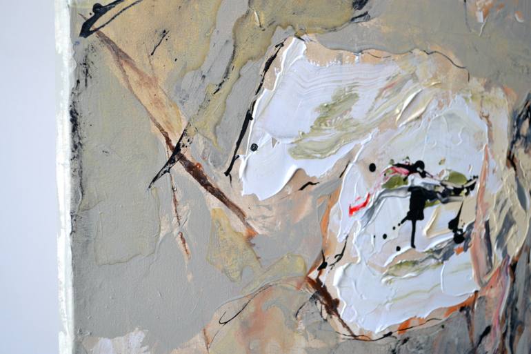 Original Abstract Floral Painting by Tetiana And Victoria Hutsul