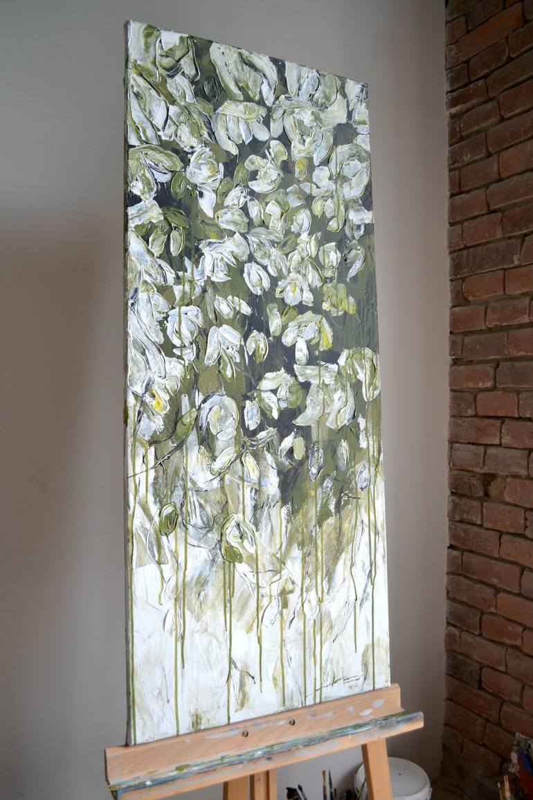 Original Floral Painting by Tetiana and Victoria Hutsul