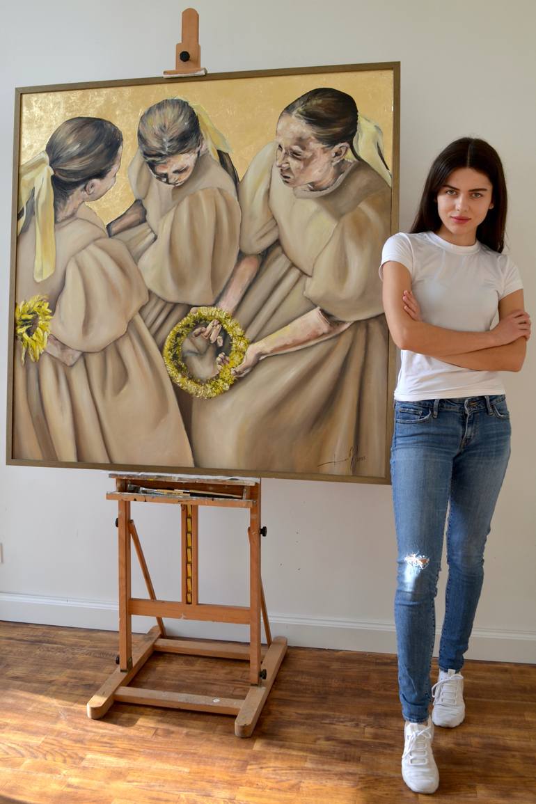 Original Figurative People Painting by Tetiana And Victoria Hutsul