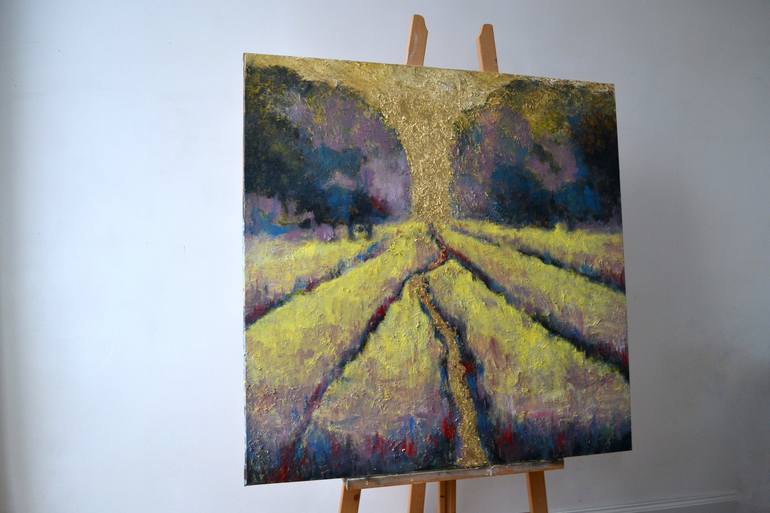 Original Impressionism Landscape Painting by Tetiana and Victoria Hutsul