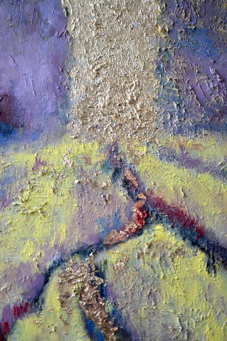 Original Abstract Expressionism Landscape Painting by Tetiana And Victoria Hutsul