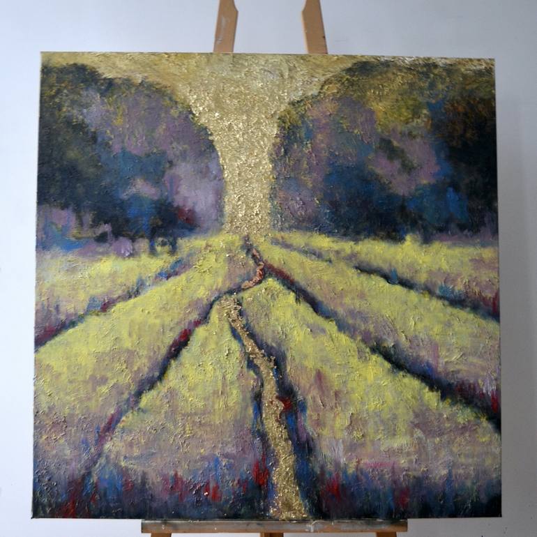 Original Impressionism Landscape Painting by Tetiana and Victoria Hutsul