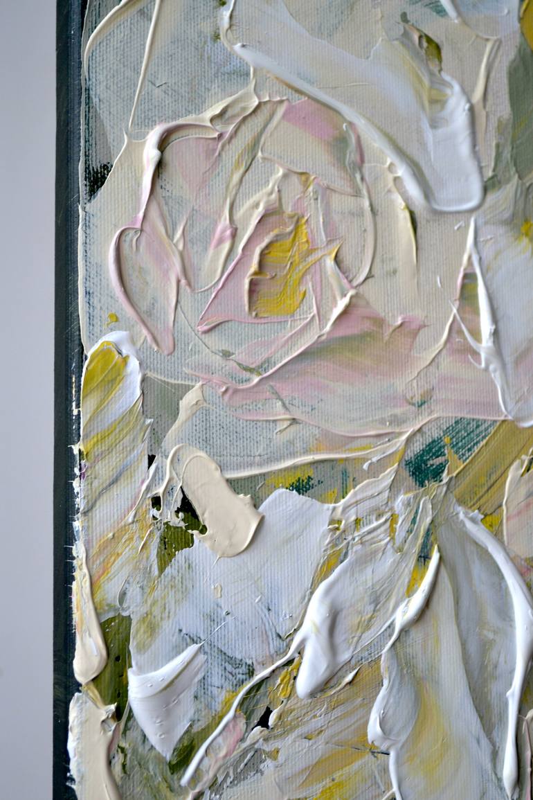 Original Abstract Floral Painting by Tetiana and Victoria Hutsul