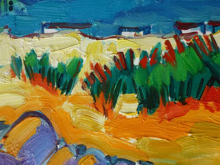 Original Expressionism Landscape Painting by Benet Brojaj