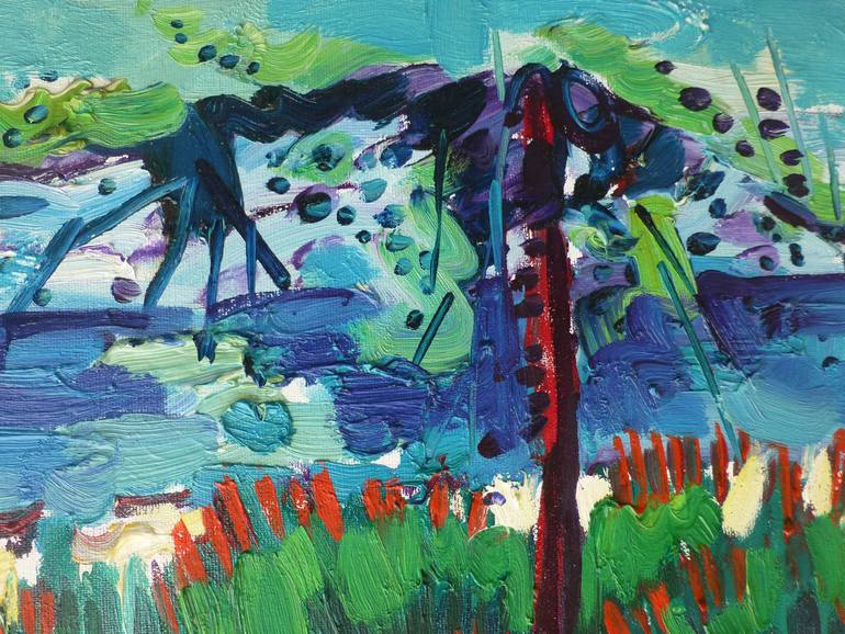 Original Expressionism Landscape Painting by Benet Brojaj