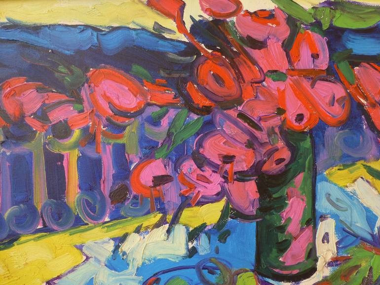 Original Art Deco Still Life Painting by Benet Brojaj