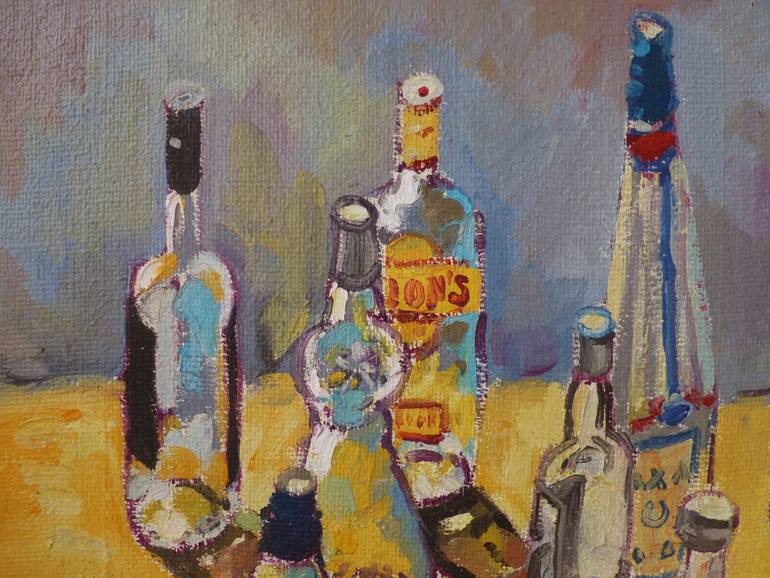 Original Expressionism Still Life Painting by Benet Brojaj