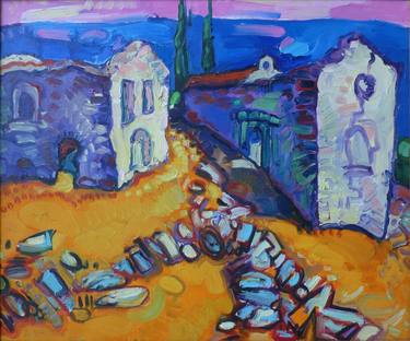 Original Expressionism Landscape Paintings by Benet Brojaj