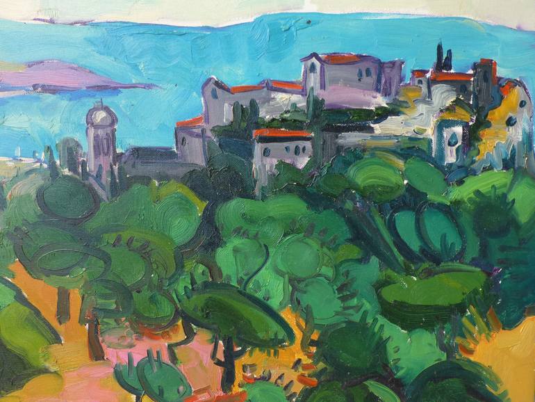 Original Expressionism Landscape Painting by Benet Brojaj