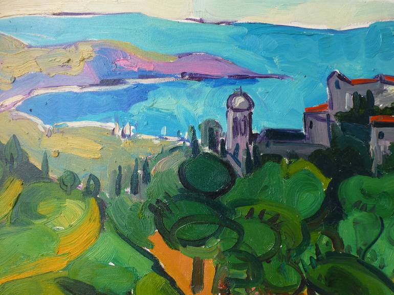 Original Expressionism Landscape Painting by Benet Brojaj