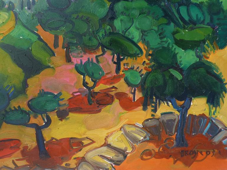 Original Expressionism Landscape Painting by Benet Brojaj
