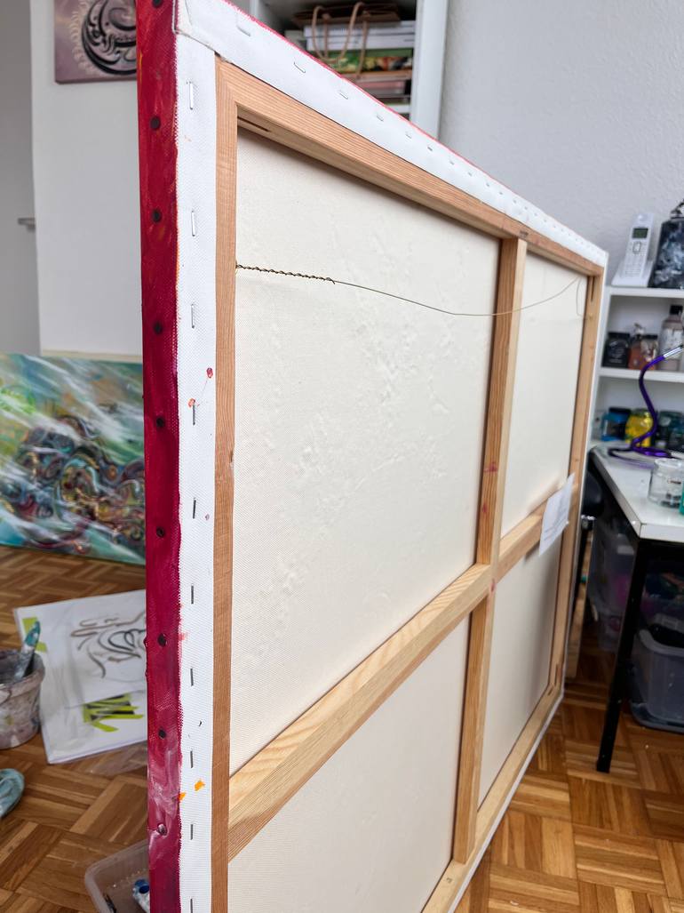 Original Abstract Expressionism Abstract Painting by Sihem Badji Ép Chiad