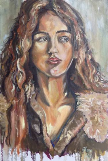 Print of Portrait Paintings by Analia Alfano