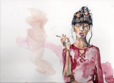 Print of People Paintings by Analia Alfano