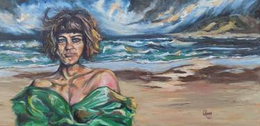 Print of Folk Beach Paintings by Analia Alfano