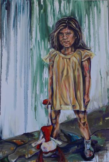 Print of Realism Children Paintings by Analia Alfano