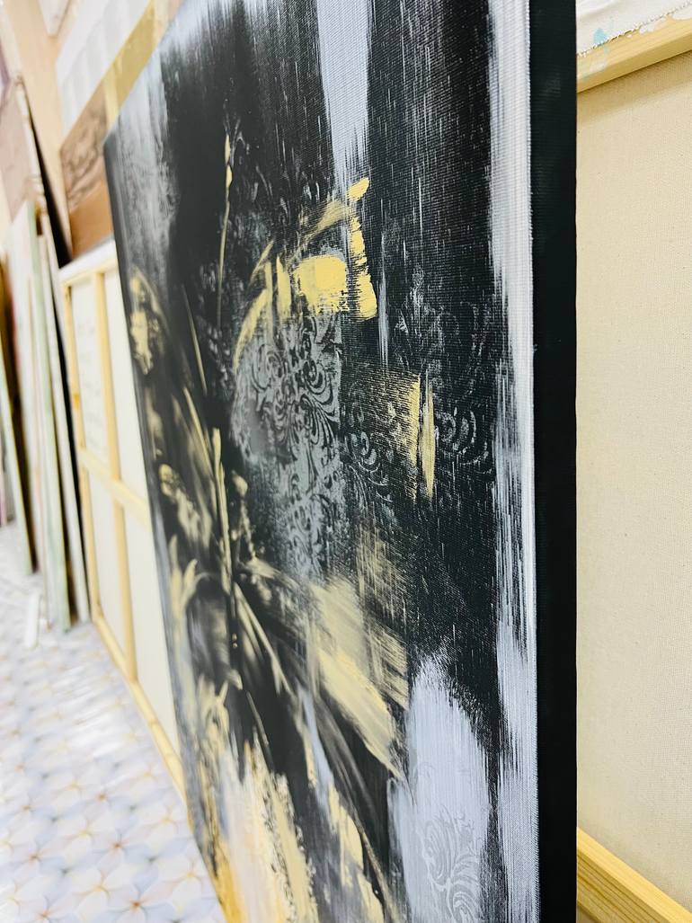 Original Abstract Expressionism Abstract Printmaking by Marina Skromova