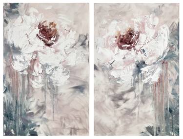 Original Abstract Floral Paintings by Marina Skromova