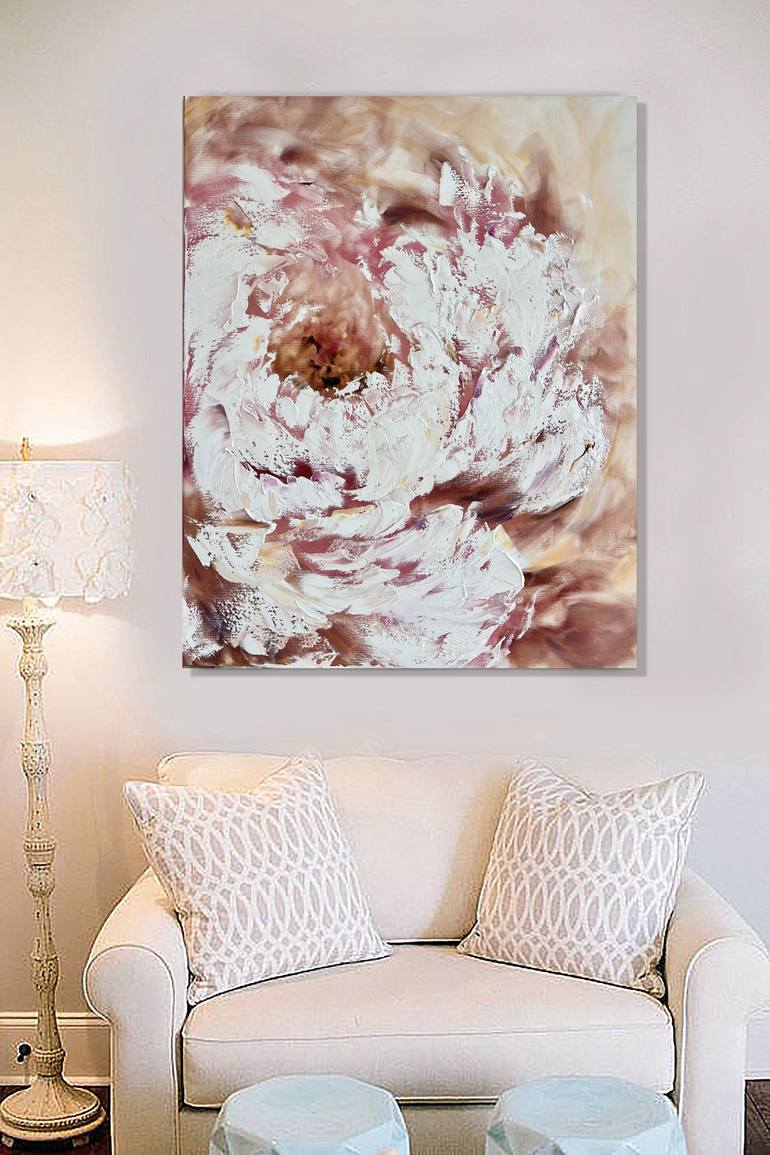 Original Abstract Floral Painting by Marina Skromova