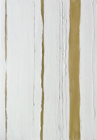 Golden lines on white. thumb