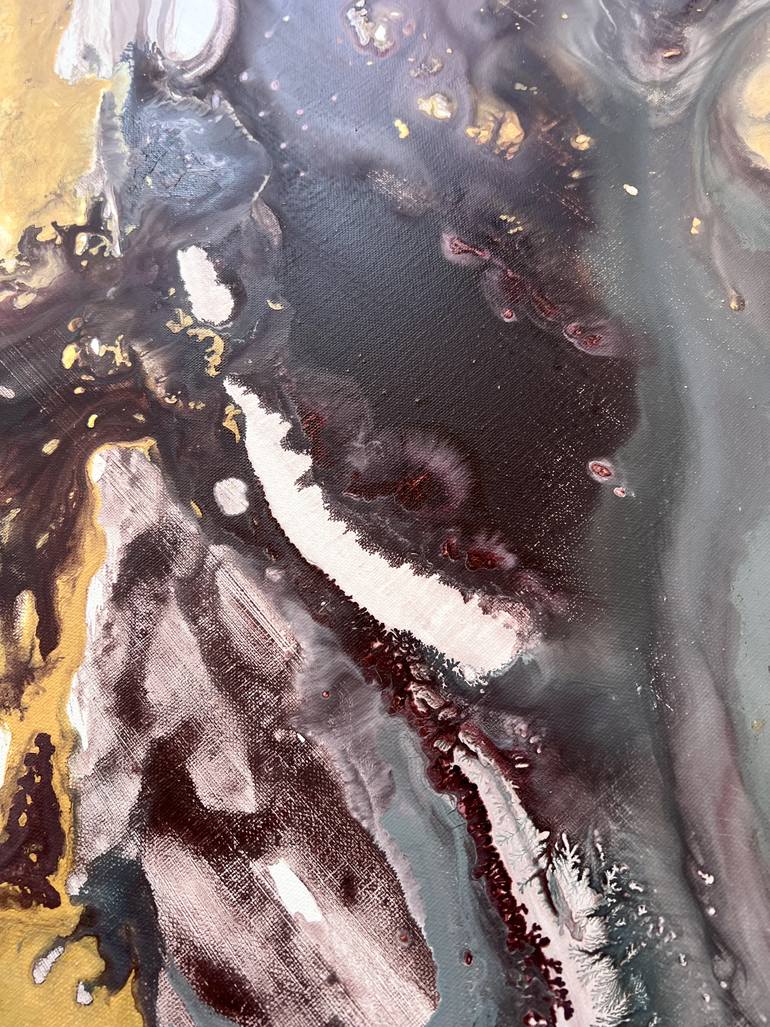 Original Abstract Expressionism Abstract Printmaking by Marina Skromova
