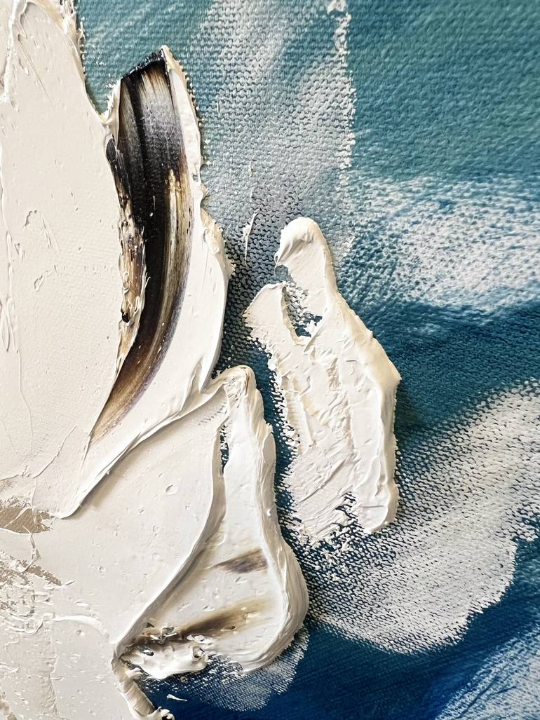 Original Abstract Floral Printmaking by Marina Skromova