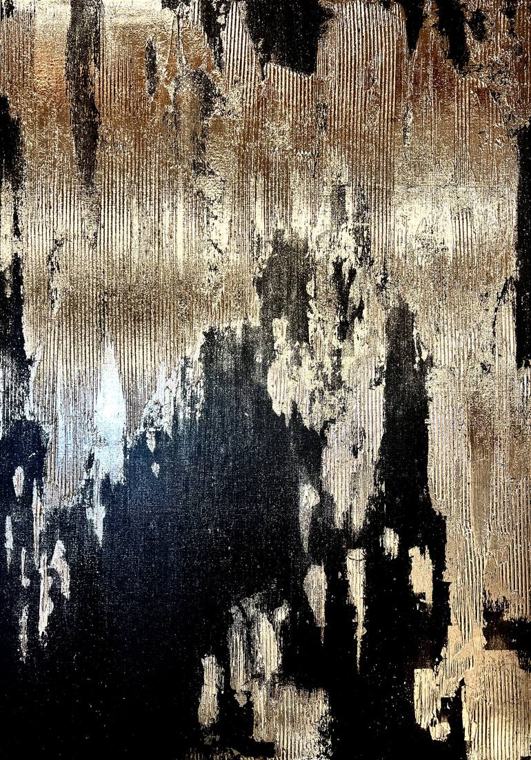 Original Abstract Painting by Marina Skromova | Abstract Art on Canvas | Glow in the Night