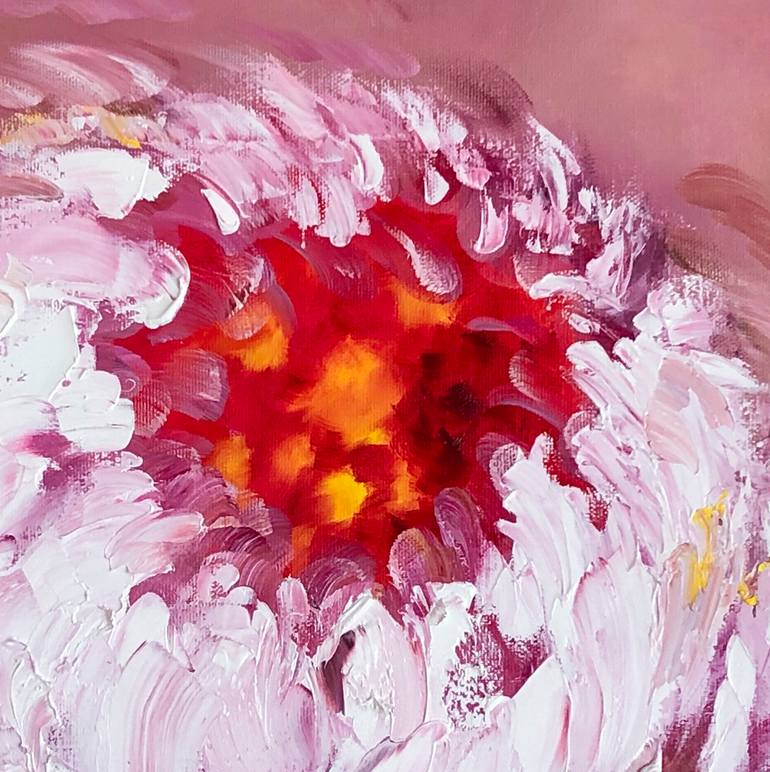 Original Abstract Expressionism Floral Painting by Marina Skromova