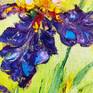 Field irises amaze me with their natural beauty. Pastose strokes enhance their beauty.
