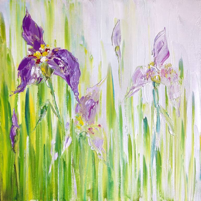 iris oil paintings