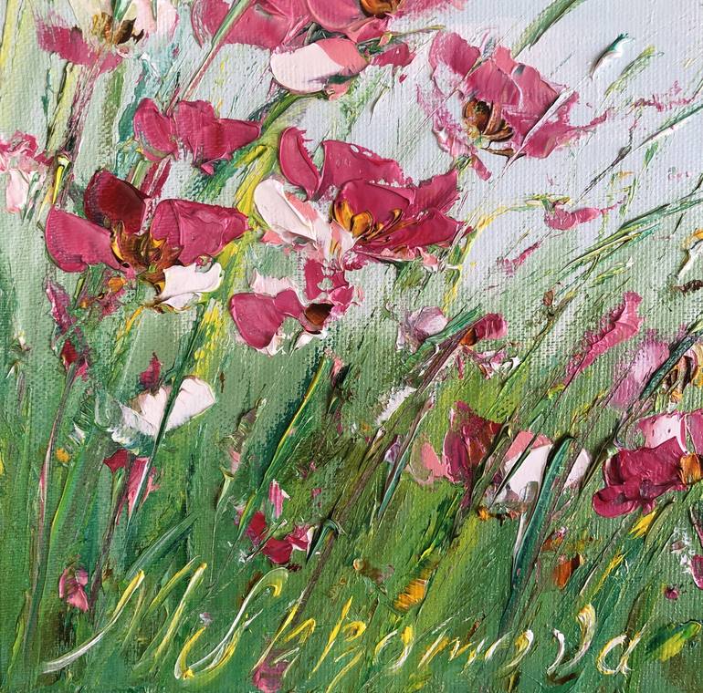 Original Fine Art Floral Painting by Marina Skromova