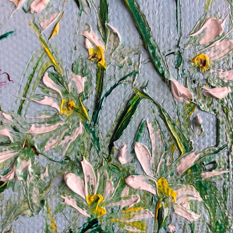 Original Impressionism Floral Painting by Marina Skromova