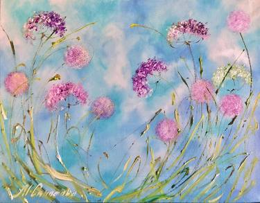 Print of Impressionism Floral Paintings by Marina Skromova