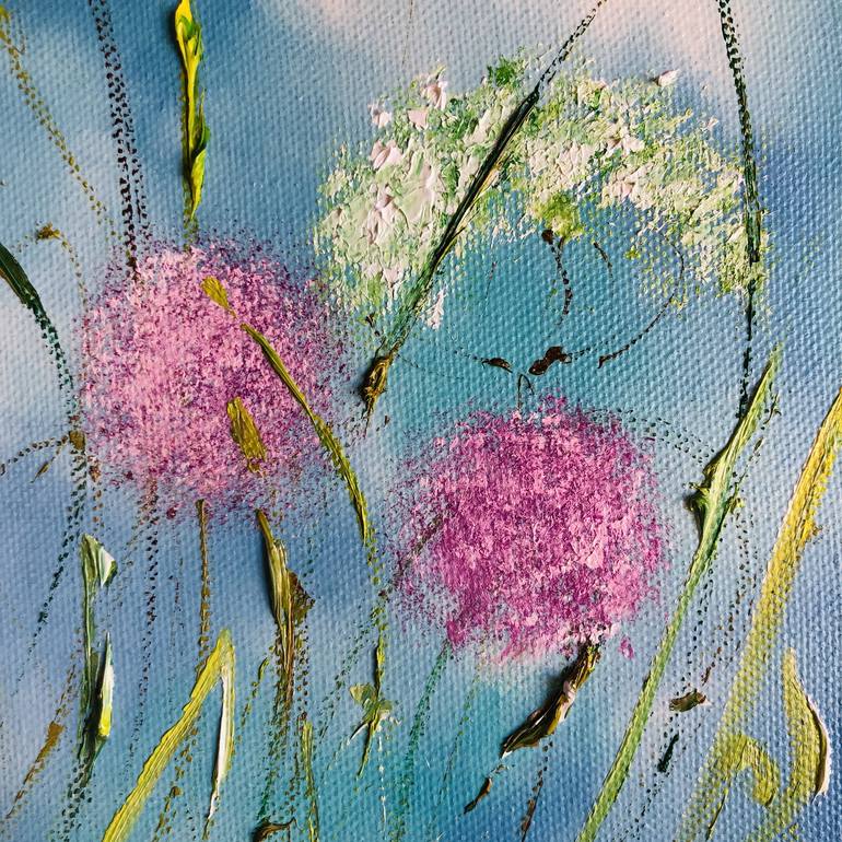 Original Impressionism Floral Painting by Marina Skromova