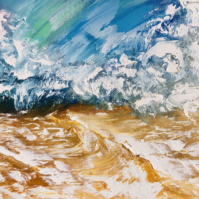 Original Impressionism Seascape Printmaking by Marina Skromova