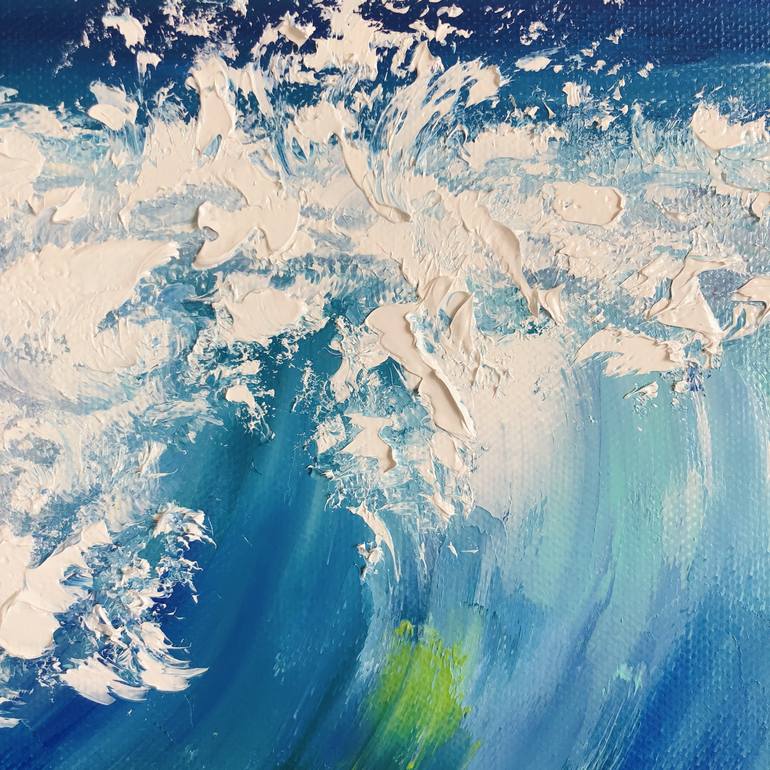 Original Impressionism Seascape Printmaking by Marina Skromova