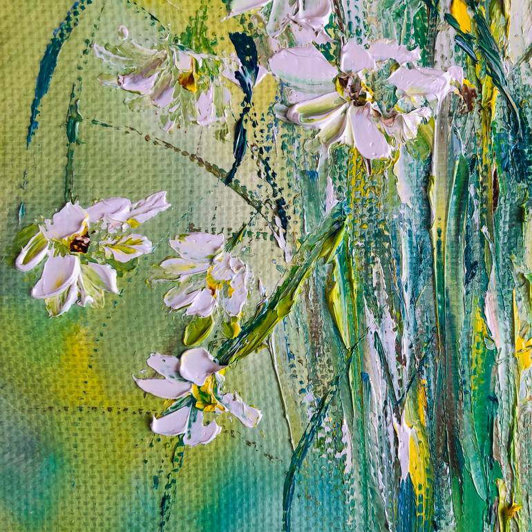 Original Art Deco Floral Printmaking by Marina Skromova