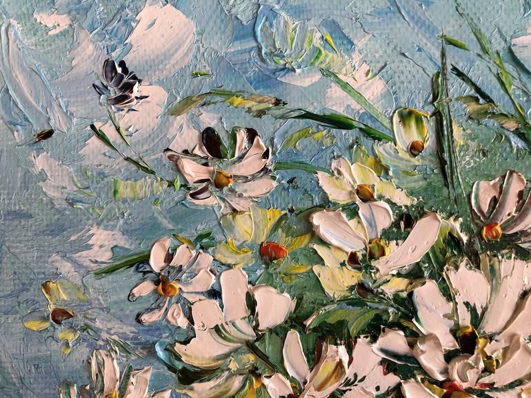 Original Impressionism Floral Printmaking by Marina Skromova