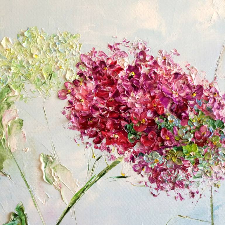 Original Impressionism Floral Printmaking by Marina Skromova