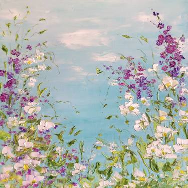 Print of Realism Floral Printmaking by Marina Skromova
