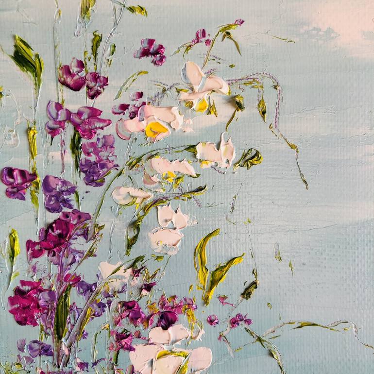 Original Realism Floral Printmaking by Marina Skromova